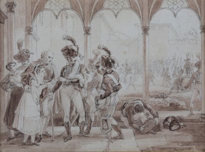 Auguste Denis RAFFET (Paris 1804 - Gênes...