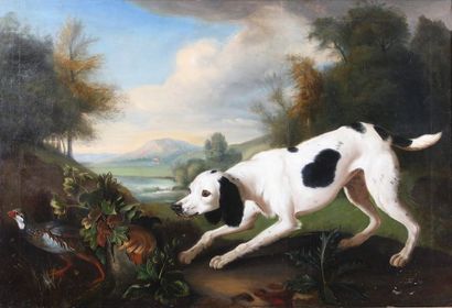 D'après Jean-Baptiste OUDRY 

XIXème Siècle

Epagneul...
