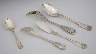 MÉNAGÈRE DE COUVERTS 108 PIÈCES en argent...