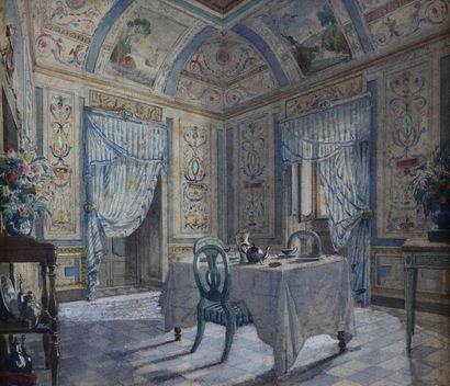 ECOLE PROBABLEMENT ITALIENNE du XIXème Siècle

Intérieur...