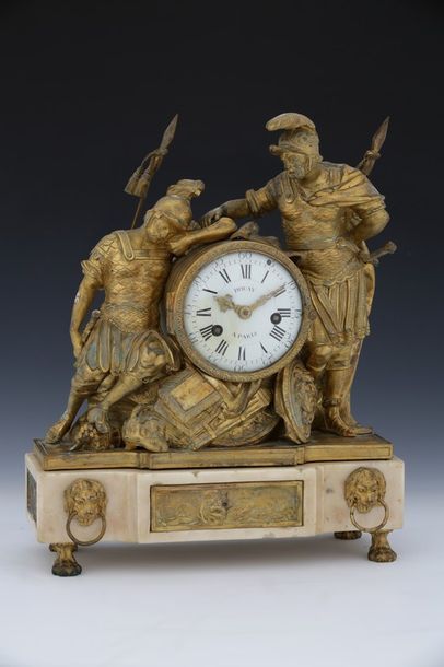 PENDULE AUX SOLDATS ROMAINS 

Epoque Louis...