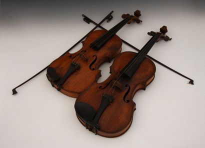 LOT DE 2 VIOLONS D'ETUDE 

L. 57 et 60 cm...