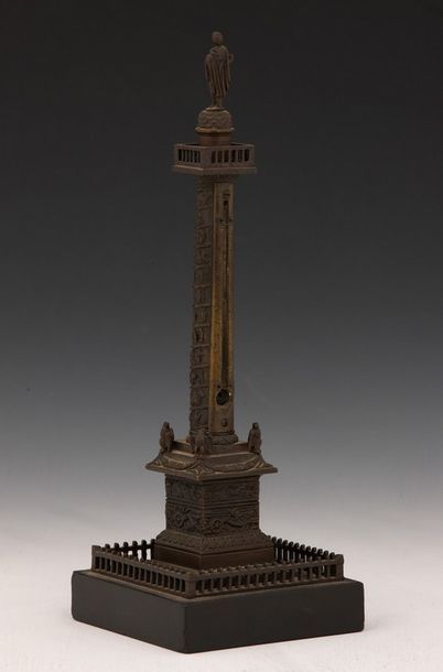 THERMOMÈTRE en forme de Colonne Vendôme 

XIXème...