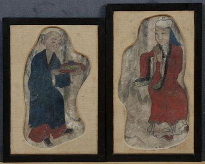 CHINE - Probablement de la période Ming 

Deux...