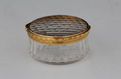 BOITE 

Epoque Charles X

Cristal taillé...