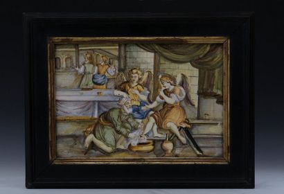 CASTELLI XVIIIème Siècle - PLAQUE en faïence

Lavement...