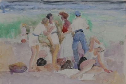 Odilon ROCHE (1868-1947)

Scène de plage

Aquarelle...