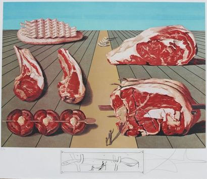D'après Salvador DALI (1904-1989)
Les Dîners...