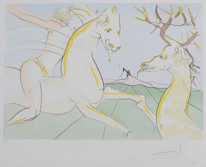 D'après Salvador DALI (1904-1989)

Le Cheval...