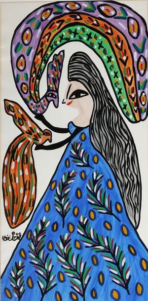 BAYA (1931-1998)

Femme à la Robe

Gouache...