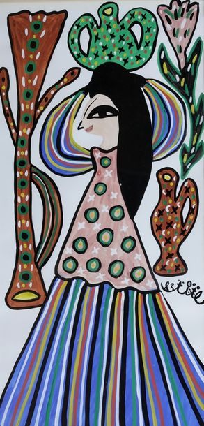 BAYA (1931-1998)

Femme et Oiseau

Gouache...