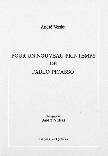 LOT D'OUVRAGES comprenant:

- André VERDET...