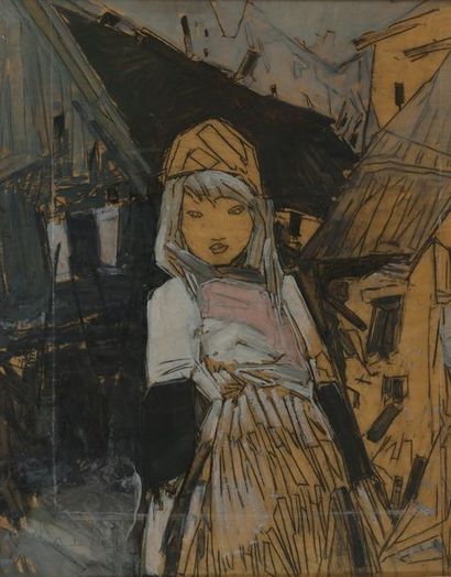 André PETROFF (1894-1975) 

Jeune fille hollandaise

Deux...
