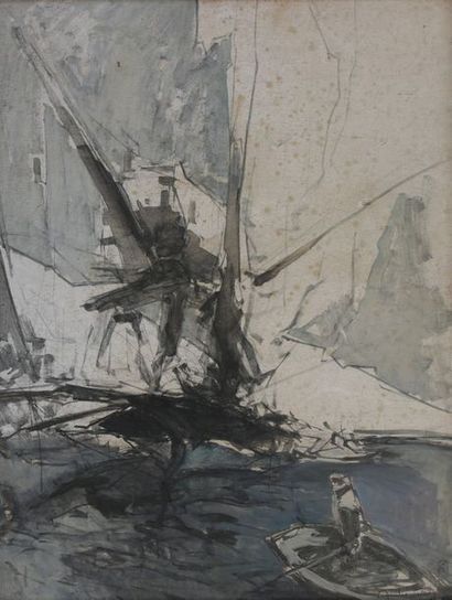 André PETROFF (1894-1975)

Bateau au port,...