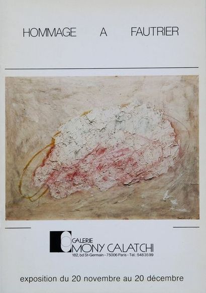 Jean FAUTRIER (1898-1964)
Nu informel, vers...