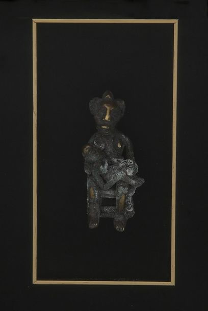 AKAN CÔTE D'IVOIRE Maternité en bronze.

Dans...