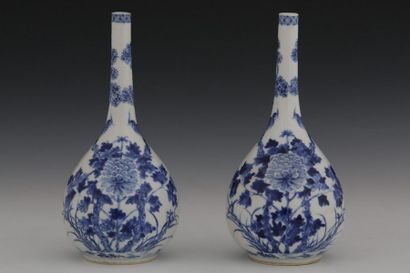 CHINE XIXème Siècle

DEUX VASES BOUTEILLES...