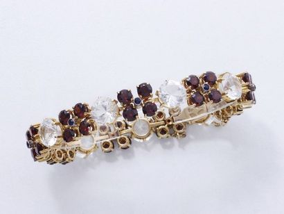 Bracelet articulé en or 750 millièmes, les...
