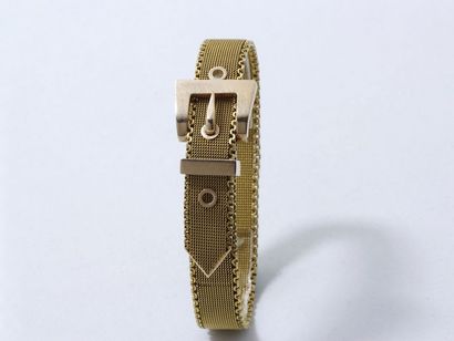 Bracelet ceinture en or 375 millièmes à maille...