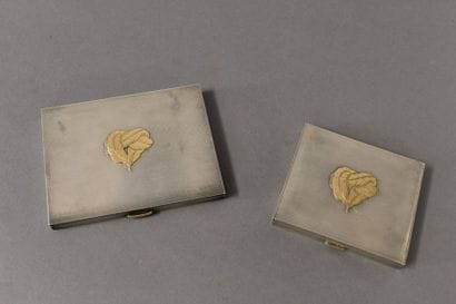 HERMES Paris - POUDRIER ET ETUI A CIGARETTES...