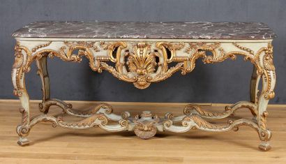 IMPORTANTE TABLE DE MILIEU 

Style Régence

Bois...