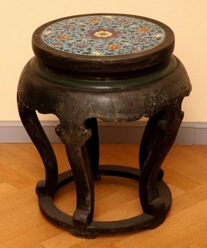 TABOURET 

Chine Fin du XIXème Siècle 

Plateau...
