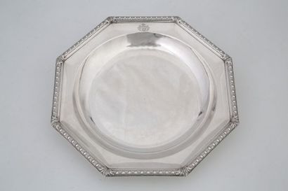 PLAT CREUX OCTOGONAL en argent Minerve 950...
