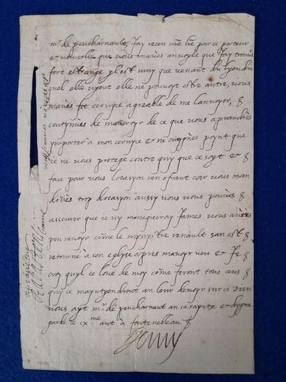 HENRI IV (1553-1610). L.A.S. 