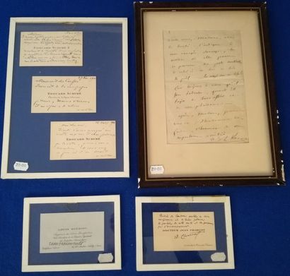 ECRIVAINS & DIVERS - Ensemble de six documents....