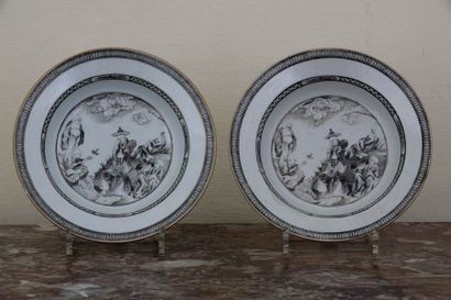 PAIRE D'ASSIETTES 

Compagnie des Indes -...