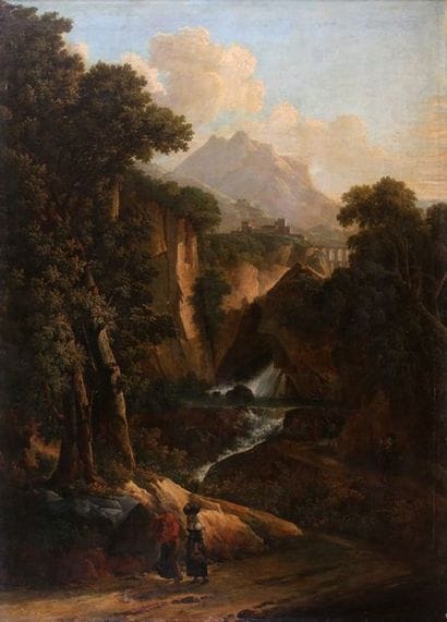 Ecole Française Vers 1820 - Entourage de...