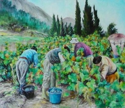 Huile sur toile de Marie-Claire Tardy