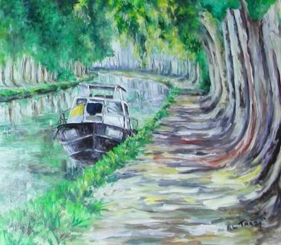 Huile sur toile de Marie-Claire Tardy 
