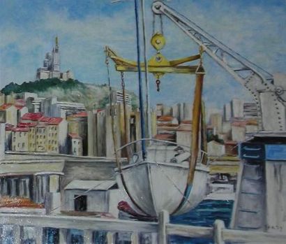 Huile sur toile de Marie-Claire Tardy 