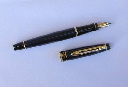 Stylo à plume Waterman bleu marine dans son...