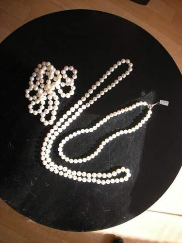 Choker en perles d'eau douce L 85 cm
