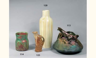 Adrien DALPAYRAT. Haut vase fusiforme en...
