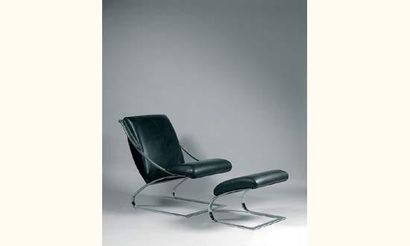 Travail français 1960-1970. Fauteuil et son...