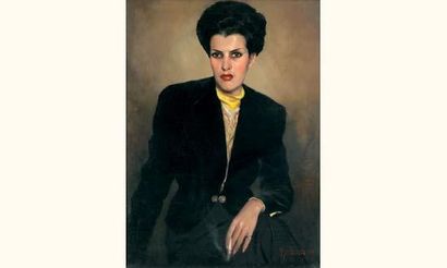 Max MOREAU.
Portrait de Kadhi Belonne, princesse...