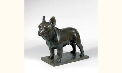 Armand PETERSEN.
Bouledogue français.
Bronze....