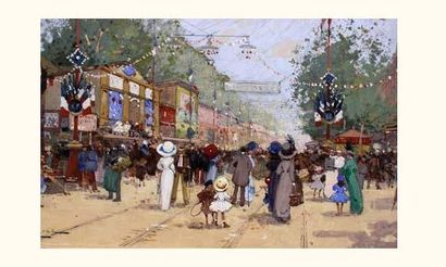 Eugène GALIEN LALOUE (1854-1941) 
« La foire...
