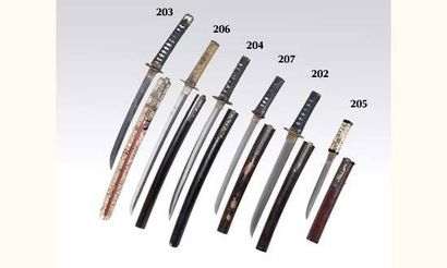 Armes japonaises O-tanto shinogi zukuri,...
