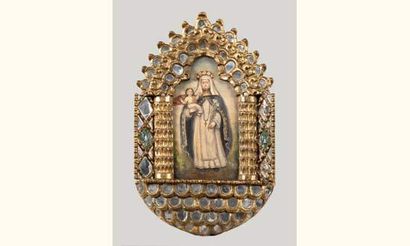 Huile sur Toile “ La Vierge de Lima” 
Dans...
