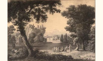 Ecole française vers 1800, entourage de Jean-...