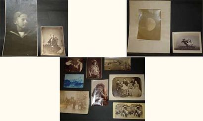 Ensemble de photographies du XIXe siècle
Portraits,...