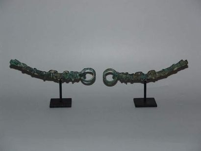 ZHOU (1100 - 256 av. J.C.)
Paire de mors...