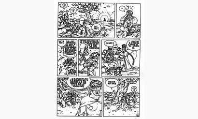 ARNO. « Alef Thau ».
Encre de Chine noire...