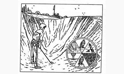FLOC'H. « Golf ».
Encre de Chine noire pour...