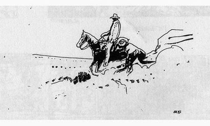 GIRAUD. « Blueberry ».
Aquarelle et encre...
