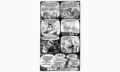 JAMIC. « Peyo et les Schtroumpfs ».
Encre...
